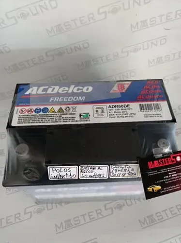 Bateria. AcDelco. 60 amperes. Polo invertido. A base de troca. Garantia 18 meses. Nova.