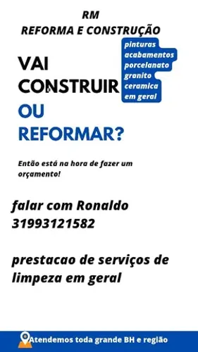 RM REFORMAS E CONSTRUÇÃO