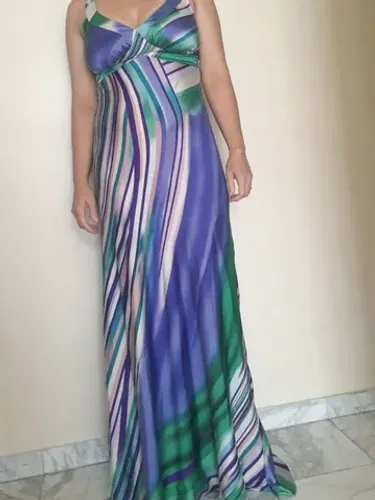 Vestido Longo Festa Estampado