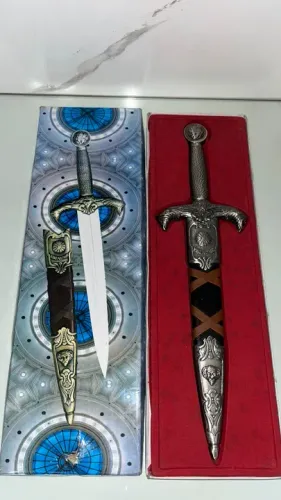 Punhal Rei Arthur 42cm Coleção Medieval Raro - Comprado no Vaticano
