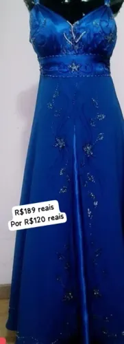Vestido de festa cor azul