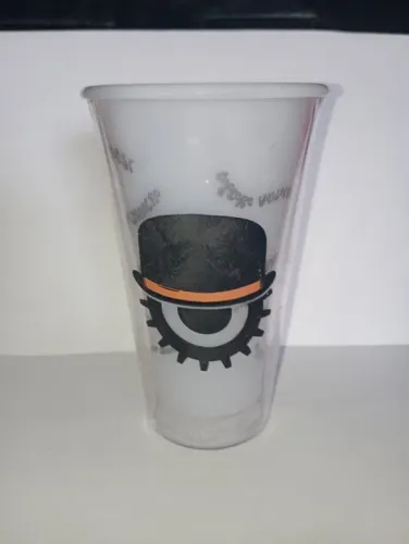 Copo de vidro personalizado - laranja mecânica 