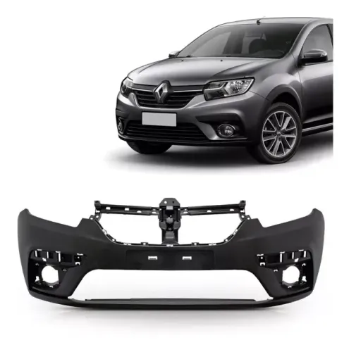 PARACHOQUE RENAULT SANDERO 2020/2023 5 PORTAS DIANTEIRO PRETO LISO