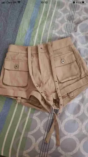 Short dinz bege shein tam M