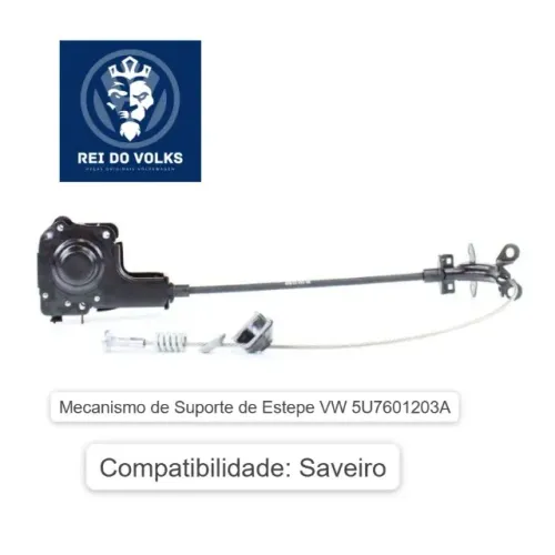 Mecanismo de Suporte de Estepe VW 5U7601203A, Saveiro 
