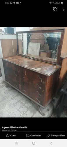 CÔMODA VIDRO BISOTADO 