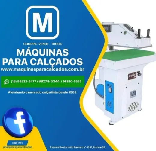 Maquinas p/ industria de Calçados