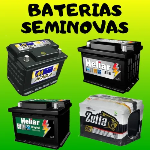 Baterias Seminovas Para Uno Pálio Sandero Fox Gol 60 Amperes