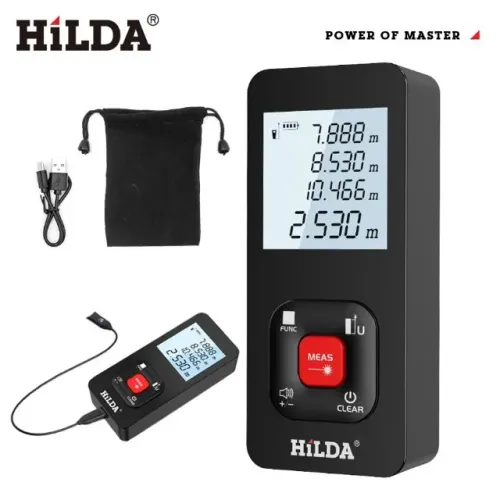 Trena Laser Hilda 50m Bateria