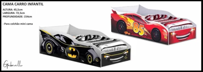 CAMA CARRO INFANTIL NOVA R$ 400,00