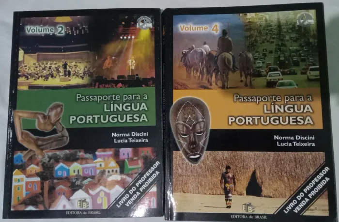 Dois Livros Passaporte para a Língua Portuguesa - Volume 2 e 4