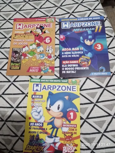 Três Revista Warpzone faço Olx pay