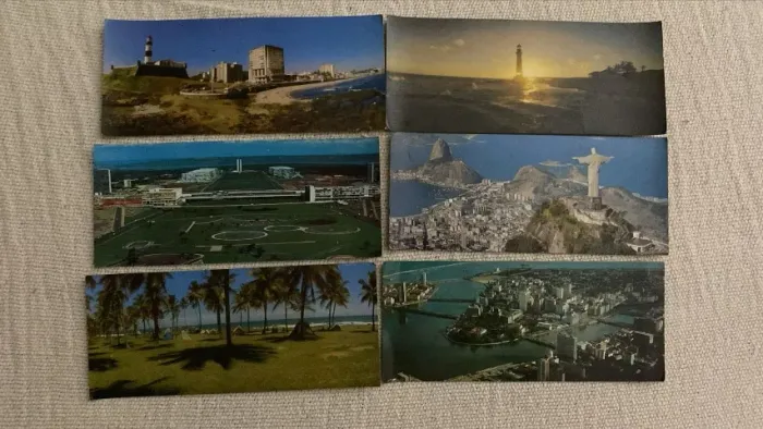 Postais VARIG antigos - Cidades icônicas do Brasil
