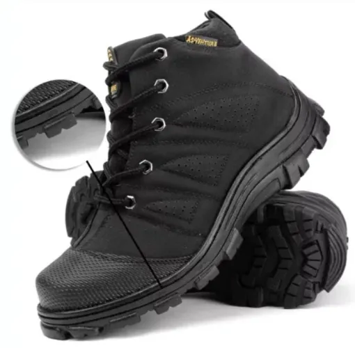 Bota Adventure Preta - para motoqueiro 