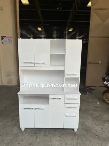 Armário de cozinha 7 portas em mdf