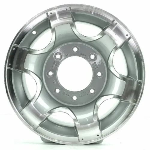 JOGO DE RODAS ORIGINAIS F-250 XLT ARO 16X7 PRATA DIAMANTADA 8X170 ET6.35 SEMINOVAS