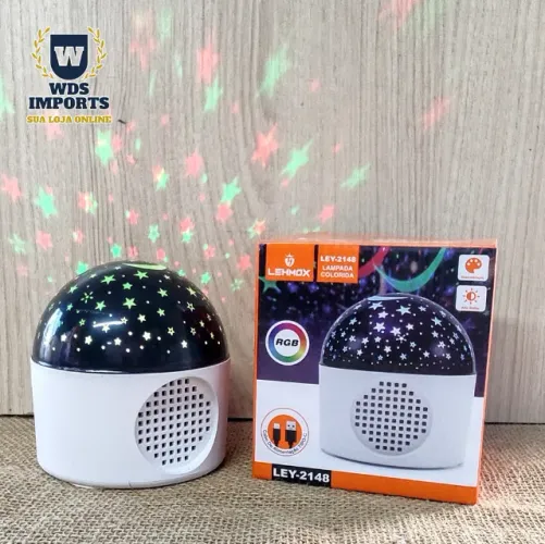 Luminária Abajur com Caixa de Som 