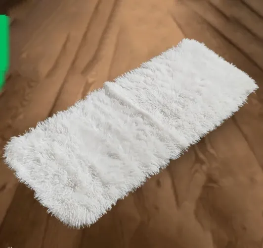 Vendo Tapete felpudo branco modelo passadeira