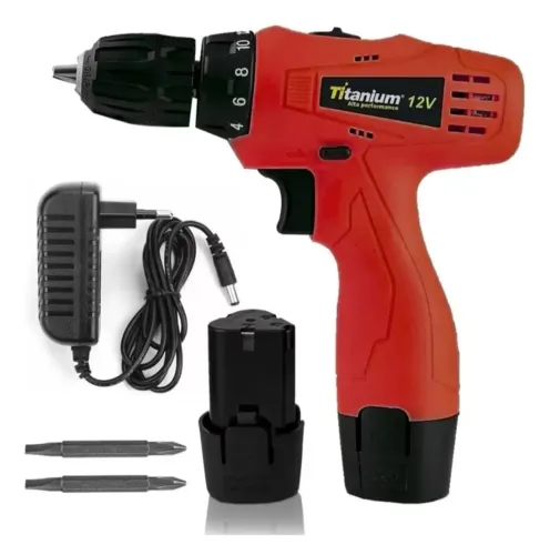 Parafusadeira titaniun vermelha 12 v 