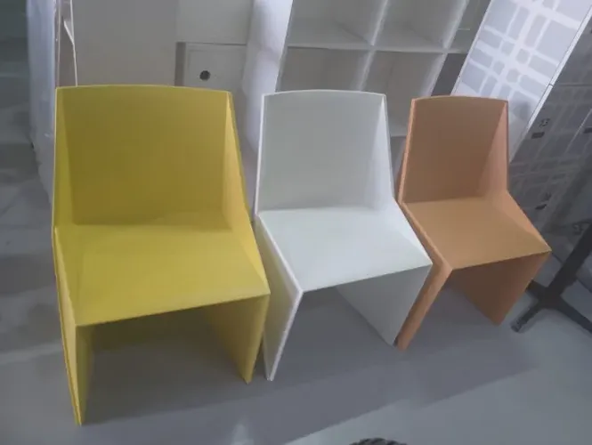 Cadeira Branca - Origami