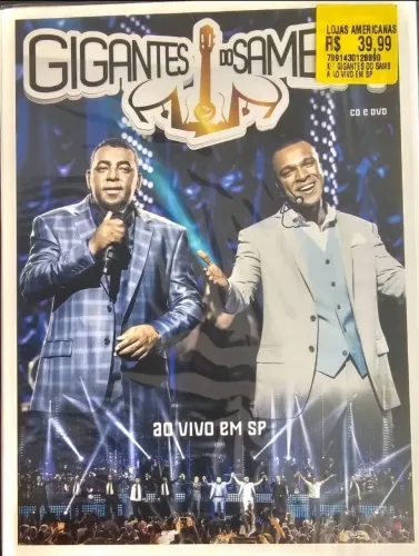 DVD Gigantes do Samba Ao Vivo em SP - Original