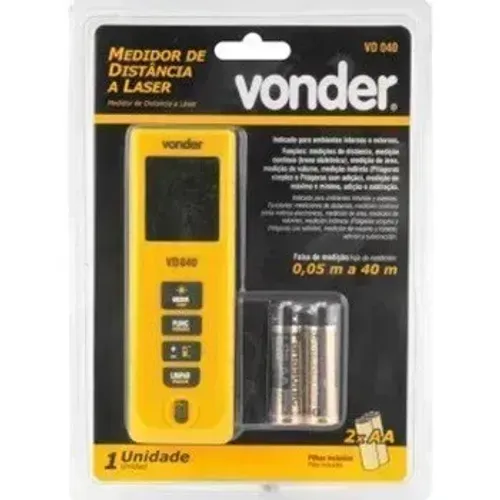 Medidor De Distância A Laser 40 M Vd 040 Vonder