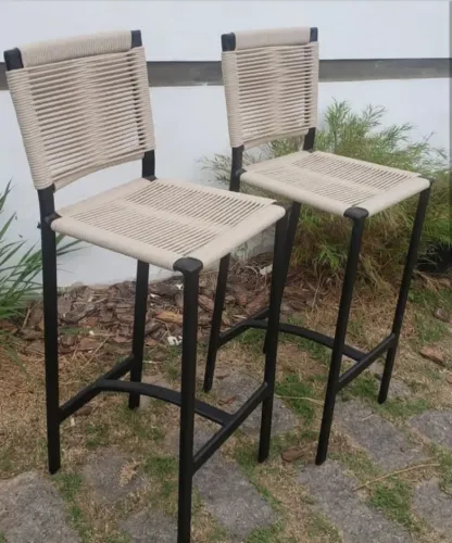 Banqueta de luxo em corda náutica (unidade)