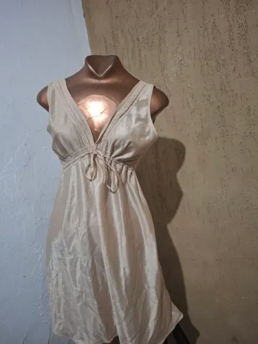 Vestido camisola vintage cgc com renda tm 40