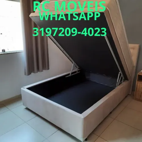 Cama Box Baú Casal Inteiriço 1.38x1.88 - Qualidade e Durabilidade