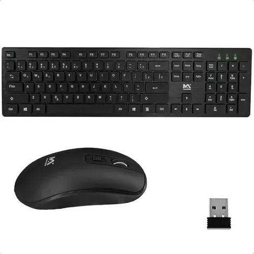 Teclado e Mouse sem fio MaxMidia MAX-TEC6
