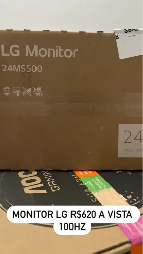 Monitor 24 polegadas 100hz novo lacrada 