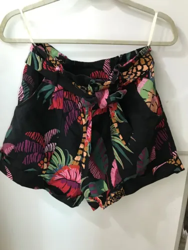 Shorts Feminino Estampado Floral Tropical