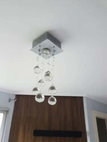 2 Lustres Para Ambientes  Pequenos ( i vidro e 1 acrílico) usados