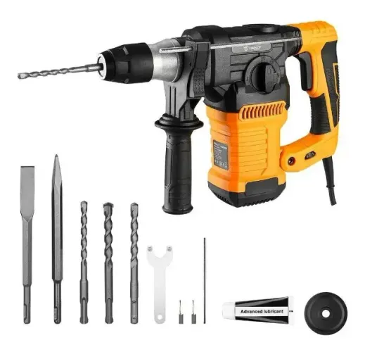 Martelete eletropneumático Deko Profissional DKRH32LD15 frequência de 50Hz/60Hz com 1500W