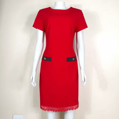 Vestido social Tommy Hilfiger vermelho Tam M/G