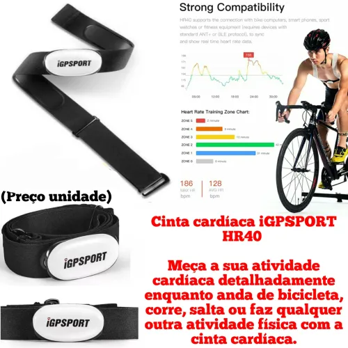 Cinta Cardíaca iGPSPORT HR40 - Monitoramento de Ritmo Cardíaco