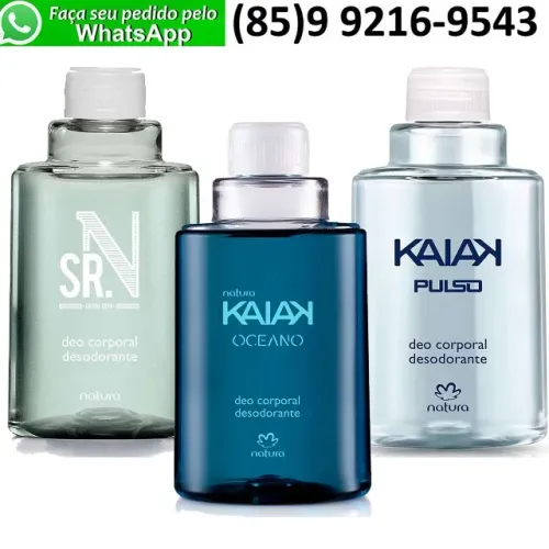 Refil Perfume Deo Corporal Kaiak Oceano Sr N Kaiak Pulso Masculino Natura 100ml 