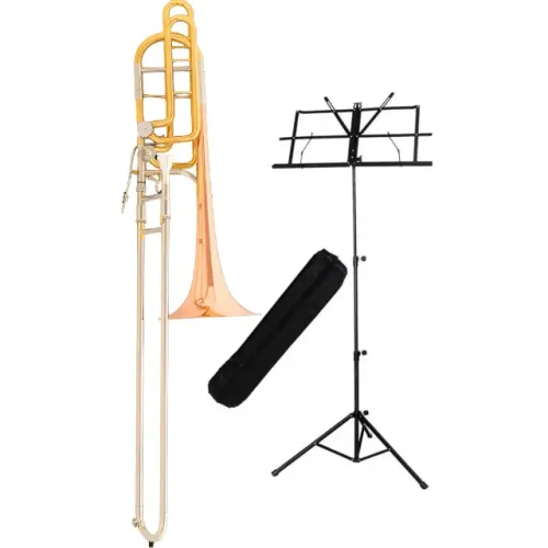 Trombone Baixo Michael NOVO c/ NF + Estante Partitura - 10X cartão - Envio p/ todo Brasil
