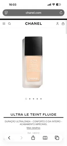 Chanel- base Lumiere nova na embalagem cor B20