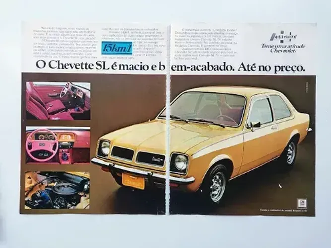 Chevrolet Chevette e Marajó - Propaganda original de revista de época- escolha a sua