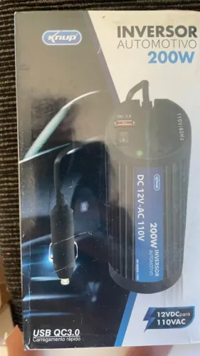 Inversor Tensão Veicular 12v Usb 200w 110v KP902 - Knup