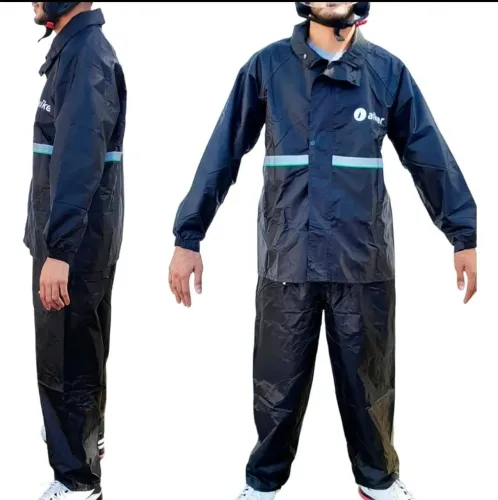 Capa de chuva impermeável motoqueiro, Nylon tamanho G, revestimento interno