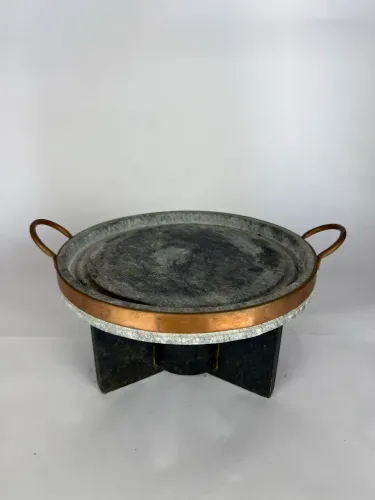 PICANHEIRA FRITADEIRA Panela PEDRA SABÃO _ 28CM LARGURA