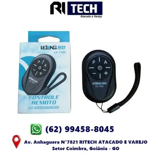 Mini Controle Remoto Para Ar Condicionado Le-7310 Universal Preto
