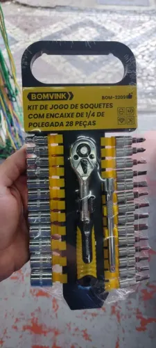 Jogo de chaves 28 peças completo ( CROMO VANADIU)