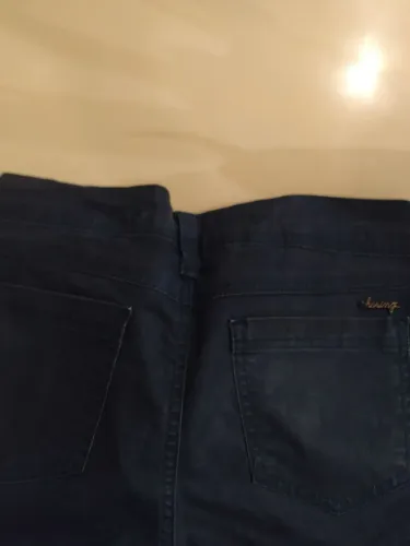 Shorts Jeans  azul encerado da Hering tamanho 38.