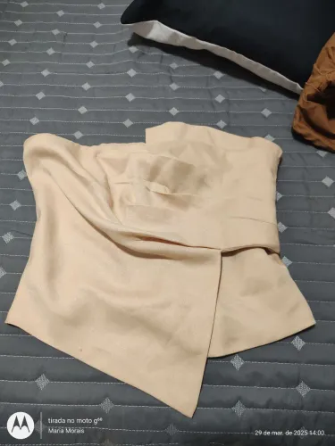 Top cropped bege p