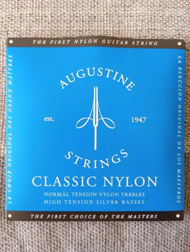 Cordas violão nylon - Augustine classic blue