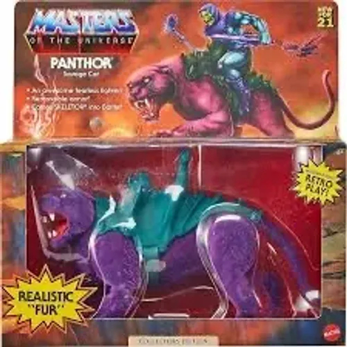 Panthor Aveludado flocado Masters of the Universe MOTU
