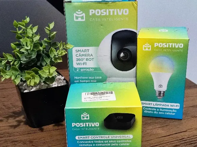 Kit Positivo Smart Home - Compatível com Alexa/Google Home (Wi-Fi)